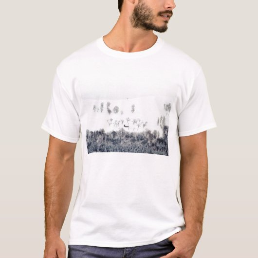 ルーマニアのパルチニシュの冬 Tシャツ (正面)