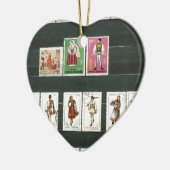 ルーマニアのフォークのコスチューム2 セラミックオーナメント (左)