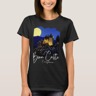 ルーマニアのブラン城 ドラキュラの絵画 Tシャツ
