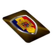 ルーマニアのメタリックエンブレム マグネット (右側)