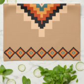 ルーマニアのモチーフ キッチンタオル (折り畳み)