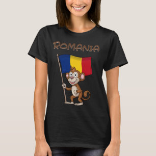 ルーマニアのモンキールーマニアのファン Tシャツ