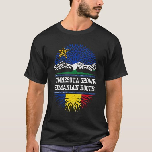 ルーマニアのルーツルーマニアで栽培されたミネソタ Tシャツ (正面)