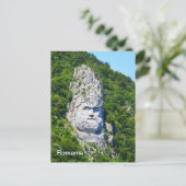 ルーマニアのロック彫刻 ポストカード (スタンド正面)