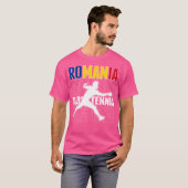 ルーマニアの卓球愛好家 – ルーマニアのピンポンS Tシャツ (正面フル)