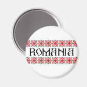 ルーマニアの国のシンボル名文字フォークmotif tradit マグネット (正面/裏面)