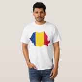 ルーマニアの国旗のデザイン Tシャツ (正面フル)