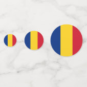 ルーマニアの国旗 コンフェッティ (裏面)