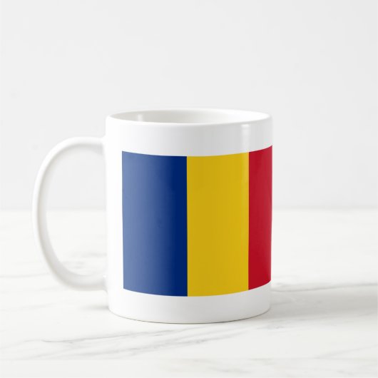 ルーマニアの国旗 コーヒーマグカップ (左)