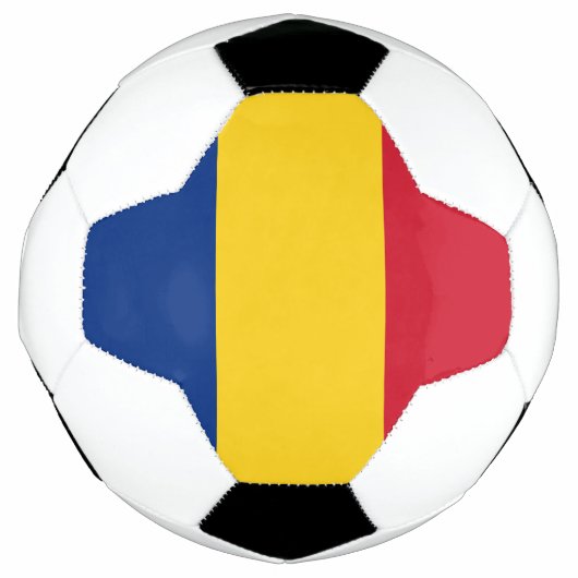 ルーマニアの国旗 サッカーボール (正面)