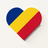 ルーマニアの国旗 ノートブック (裏面)