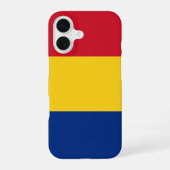 ルーマニアの国旗 iPhone 16ケース (裏面)