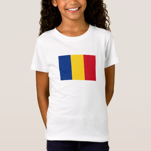 ルーマニアの国旗 Tシャツ (正面)