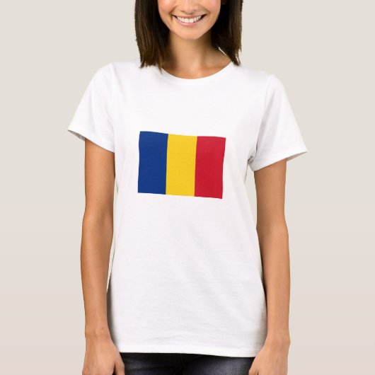 ルーマニアの国旗 Tシャツ (正面)