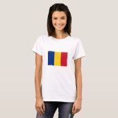 ルーマニアの国旗 Tシャツ (正面フル)