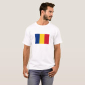 ルーマニアの国旗 Tシャツ (正面フル)