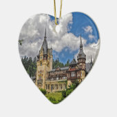 ルーマニアの城 セラミックオーナメント (左)