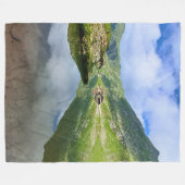 ルーマニアの壮大なバレア湖 – 高山の写真 フリースブランケット (正面(横))