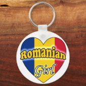 ルーマニアの少女 キーホルダー (正面)