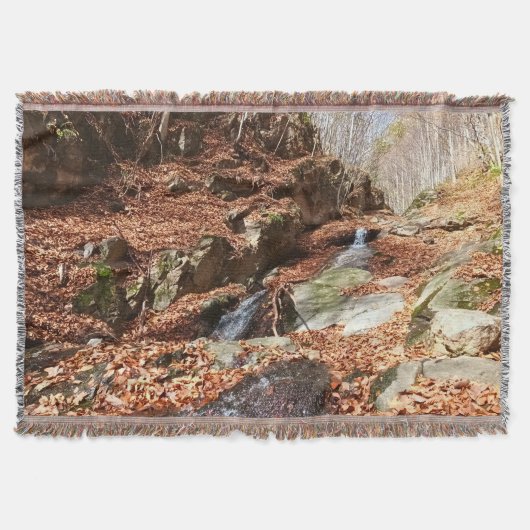 ルーマニアの山の滝 - 荒野の自然 スローブランケット (正面)