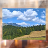 ルーマニアの山の草原の風景 - 荒野の自然 ウィンドウサイン (シート2)
