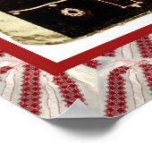 ルーマニアの工芸品、ドレスに刺繍 ポスター (角)