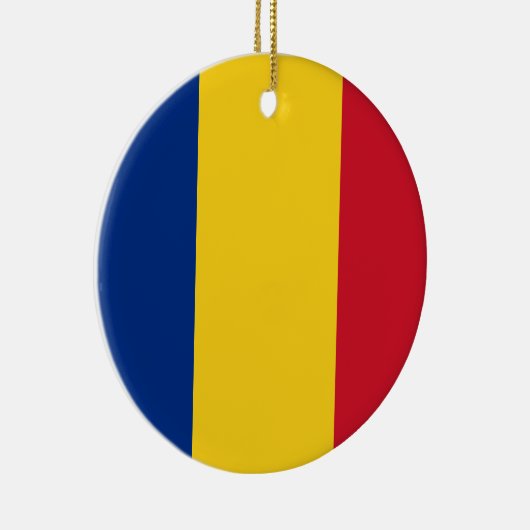 ルーマニアの旗のオーナメント セラミックオーナメント (右)
