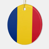 ルーマニアの旗のオーナメント セラミックオーナメント (左)