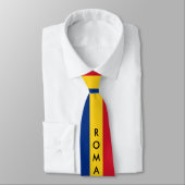ルーマニアの旗のタイをカスタマイズ ネクタイ (タイ)