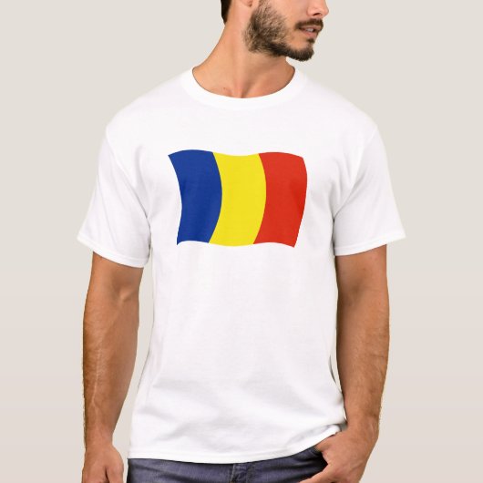 ルーマニアの旗のTシャツ Tシャツ (正面)