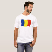 ルーマニアの旗のTシャツ Tシャツ (正面フル)