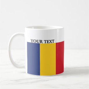 ルーマニアの旗 コーヒーマグカップ