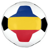 ルーマニアの旗 サッカーボール (回転)