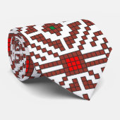 ルーマニアの民俗衣裳のステッチの幾何学的な花の芸術 ネクタイ (ロール)