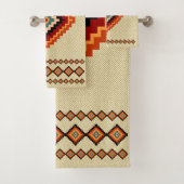 ルーマニアの民芸-民族パターン バスタオルセット