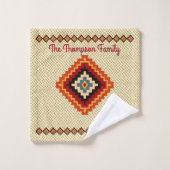 ルーマニアの民芸-民族パターン バスタオルセット