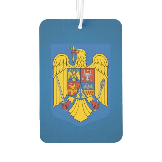 ルーマニアの紋章 カーエアーフレッシュナー (裏面)