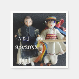ルーマニアの結婚式 スタンダードカクテルナプキン