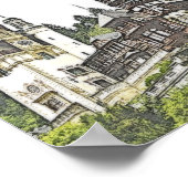 ルーマニアの美しいペレス城 ポスター (角)