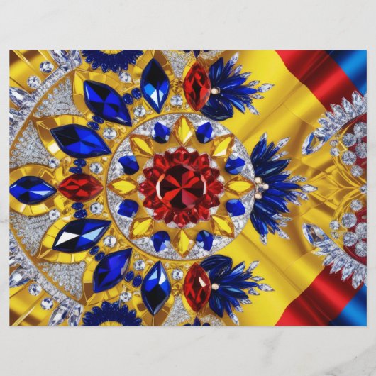 ルーマニアの色でレターヘッドデザイン (正面)