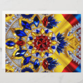 ルーマニアの色でレターヘッドデザイン (正面/裏面)