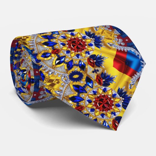 ルーマニアの色とのデザイン ネクタイ (ロール)