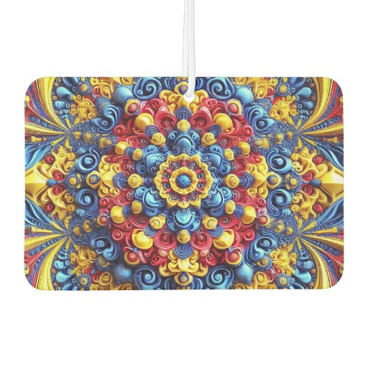 ルーマニアの色と車の空気フレッシュデザイン カーエアーフレッシュナー (正面)