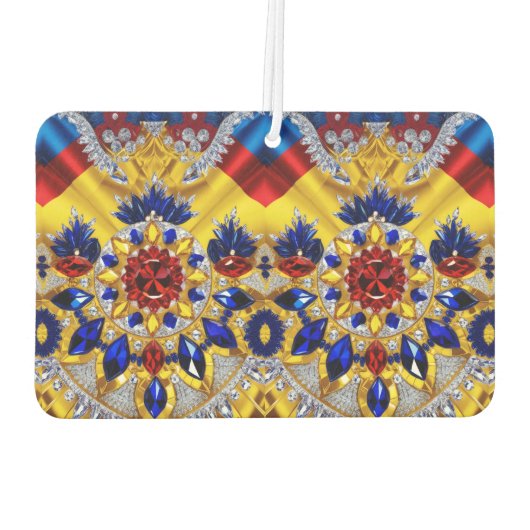 ルーマニアの色と車の空気フレッシュデザイン カーエアーフレッシュナー (裏面)