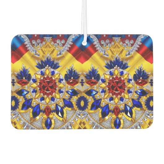 ルーマニアの色と車の空気フレッシュデザイン カーエアーフレッシュナー (正面)