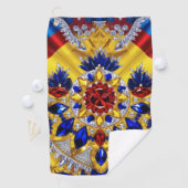 ルーマニアの色のゴルフタオル ゴルフタオル (インサイチュ)