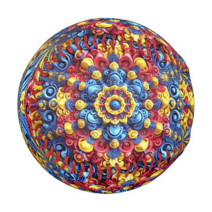 ルーマニアの色を使った愛国野球デザイン 野球ボール