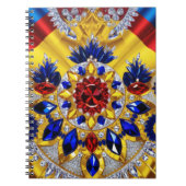 ルーマニアの色を使用したノートブック抽象デザイン ノートブック (正面)