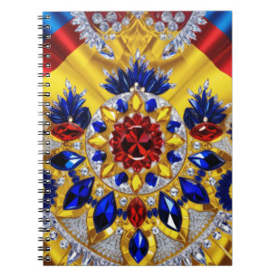 ルーマニアの色を使用したノートブック抽象デザイン ノートブック