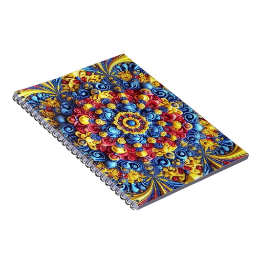 ルーマニアの色を使用したノートブック抽象デザイン ノートブック (右側)